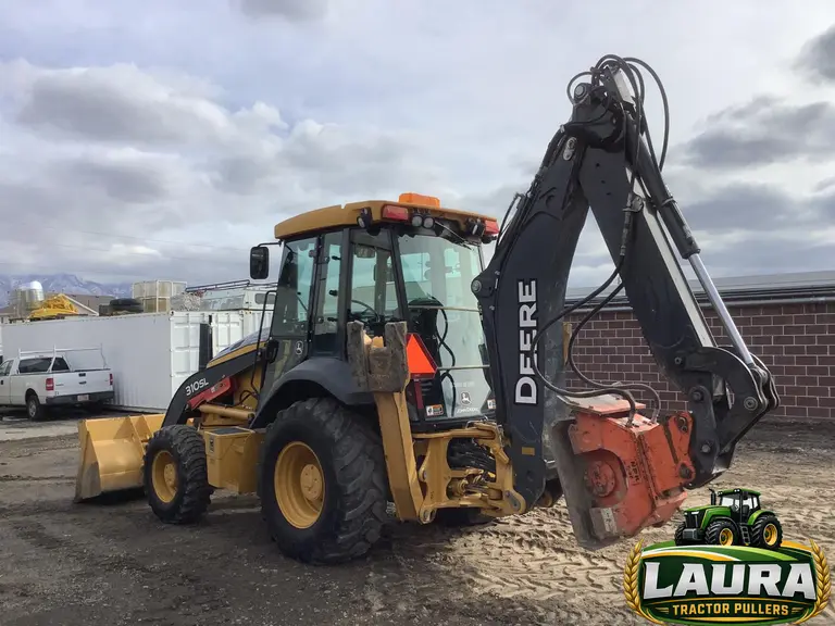 2015 John Deere 310SL 4x4 Loader Backhoe W/Extendahoe, Compactor & Bucket photo 3