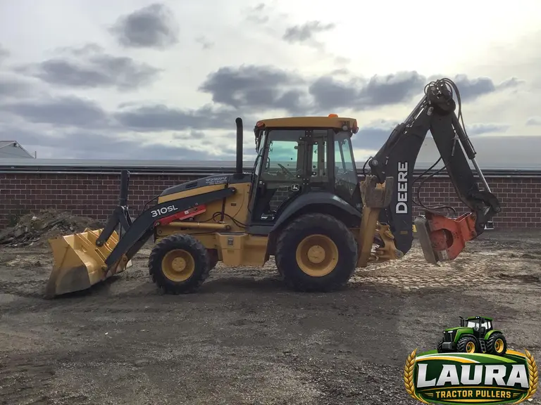 2015 John Deere 310SL 4x4 Loader Backhoe W/Extendahoe, Compactor & Bucket photo 2