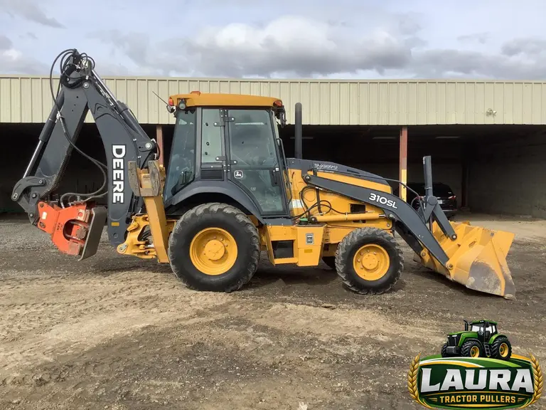 2015 John Deere 310SL 4x4 Loader Backhoe W/Extendahoe, Compactor & Bucket photo 6